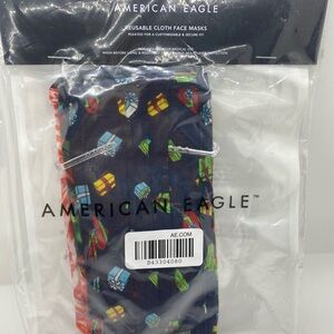 NWT American Eagle Reusable Cloth Face Masks 3-Pack Christmas Theme